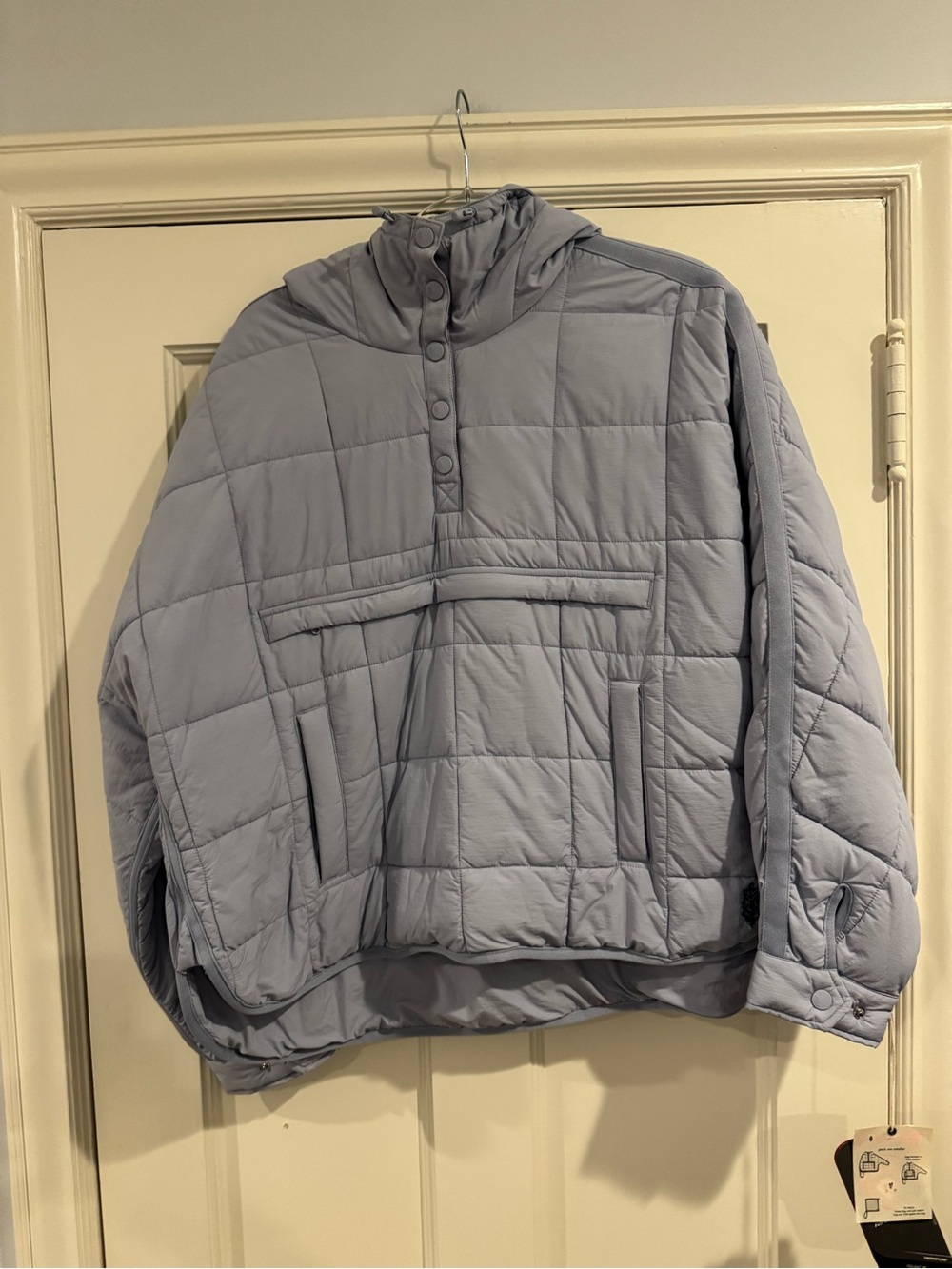 FP Movement by Free People Light Blue Quilted Hooded Pullover Puffer - Picture 2 of 8